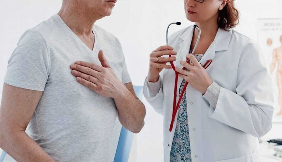 Skausmo pojūtis širdyje su krūtinės ląstos osteochondroze
